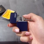 باکس هدیه مردانه فندک و زیرسیگاری آبی - کد 30