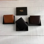 کیف پول چرم طبیعی مردانه با جعبه