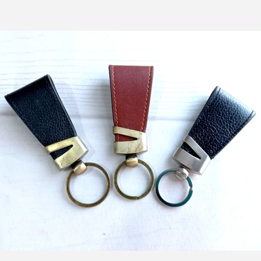 جاسوویچی و جاکلیدی چرم مردانه مناسب کلید سوویچ ماشین جاکلیدی چرم طبیعی بزی دست دوز