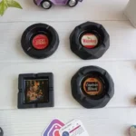 زیرسیگاری طرح خاص تک جعبه مشکی طرح دار